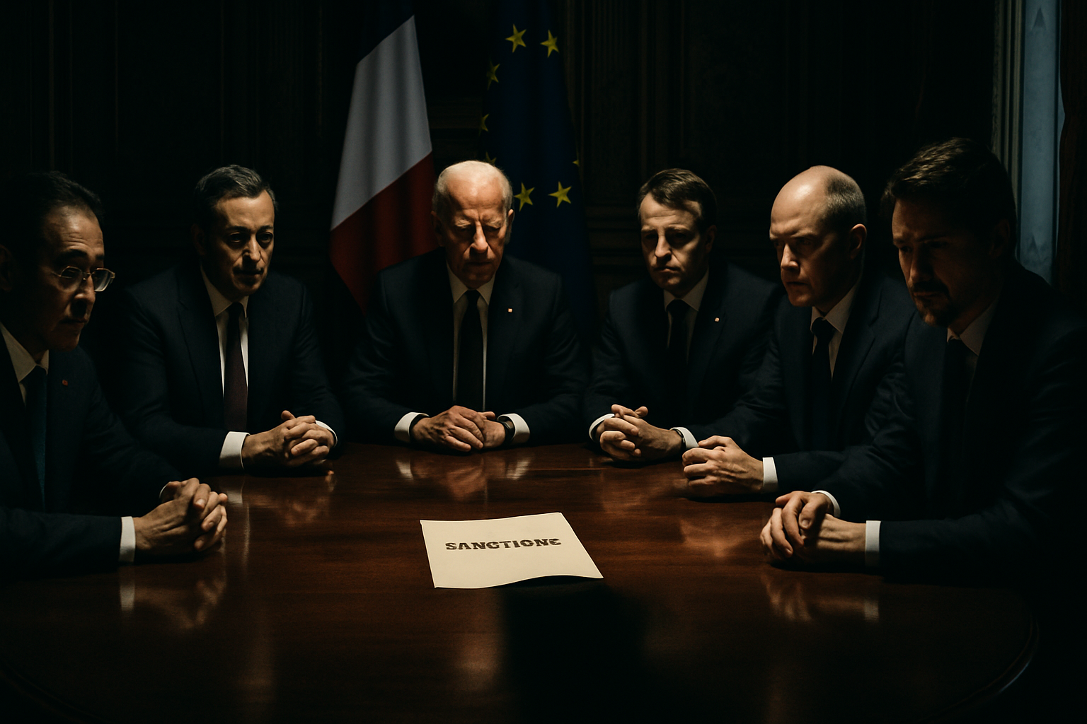 G7 leaders in France back new sanctions on Russia and discuss Ukraine support